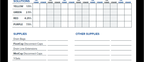 Home Patient Inventory Form