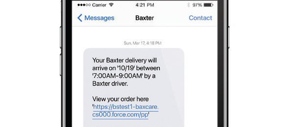 Delivery window notification