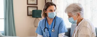 Nurse and patient