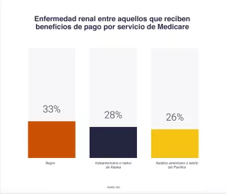 Enfermedad renal entre equellos que reciben beneficios de pago por servicio de Medicare