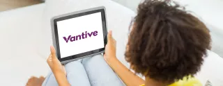 Nurse watching webinar