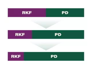 Chart showing decrease of RKF as PD increases