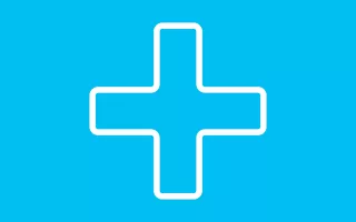 blue cross illustration