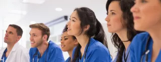 Nurses studying together