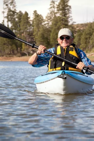 man fishing