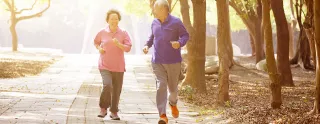 Couple jogging
